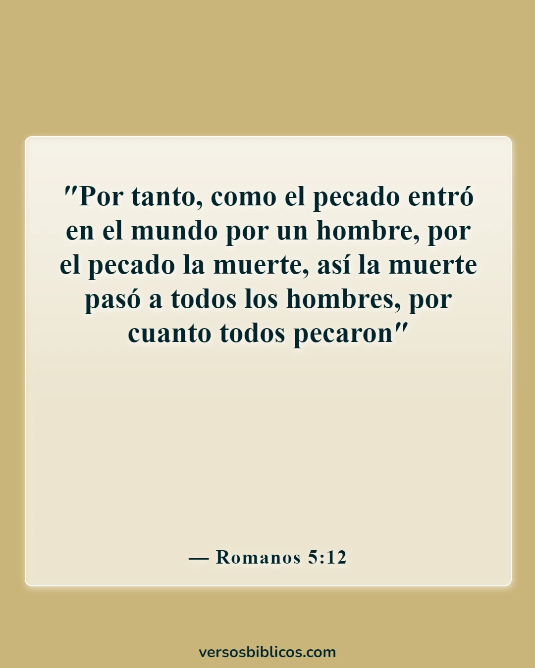 Versículos de la Biblia sobre el otoño (Romanos 5:12)
