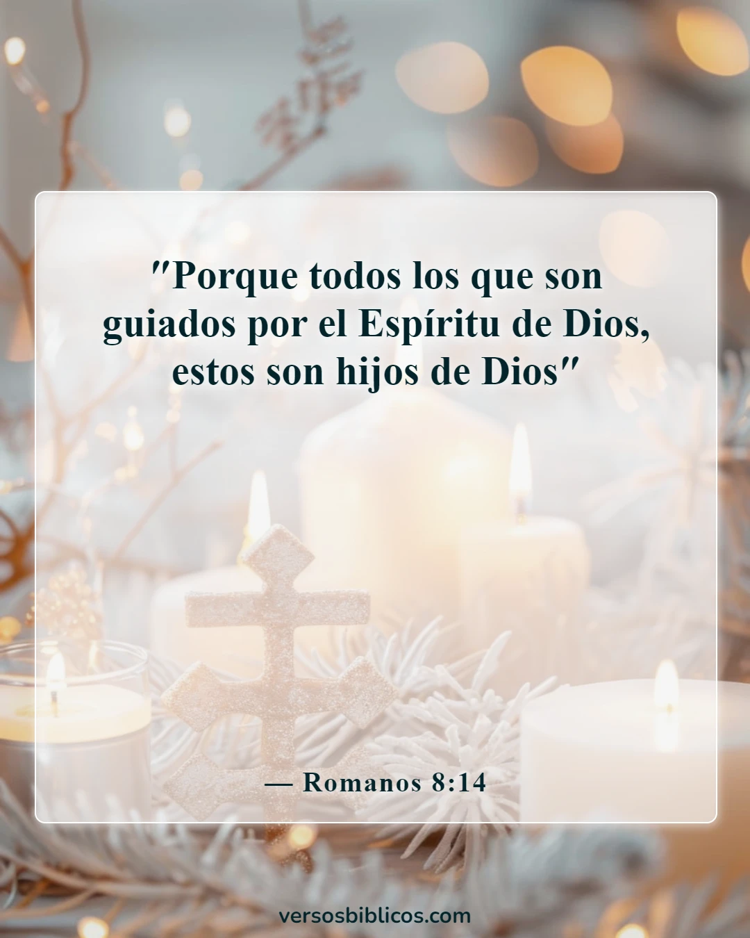 Versículos de la Biblia sobre orientación en la toma de decisiones (Romanos 8:14)