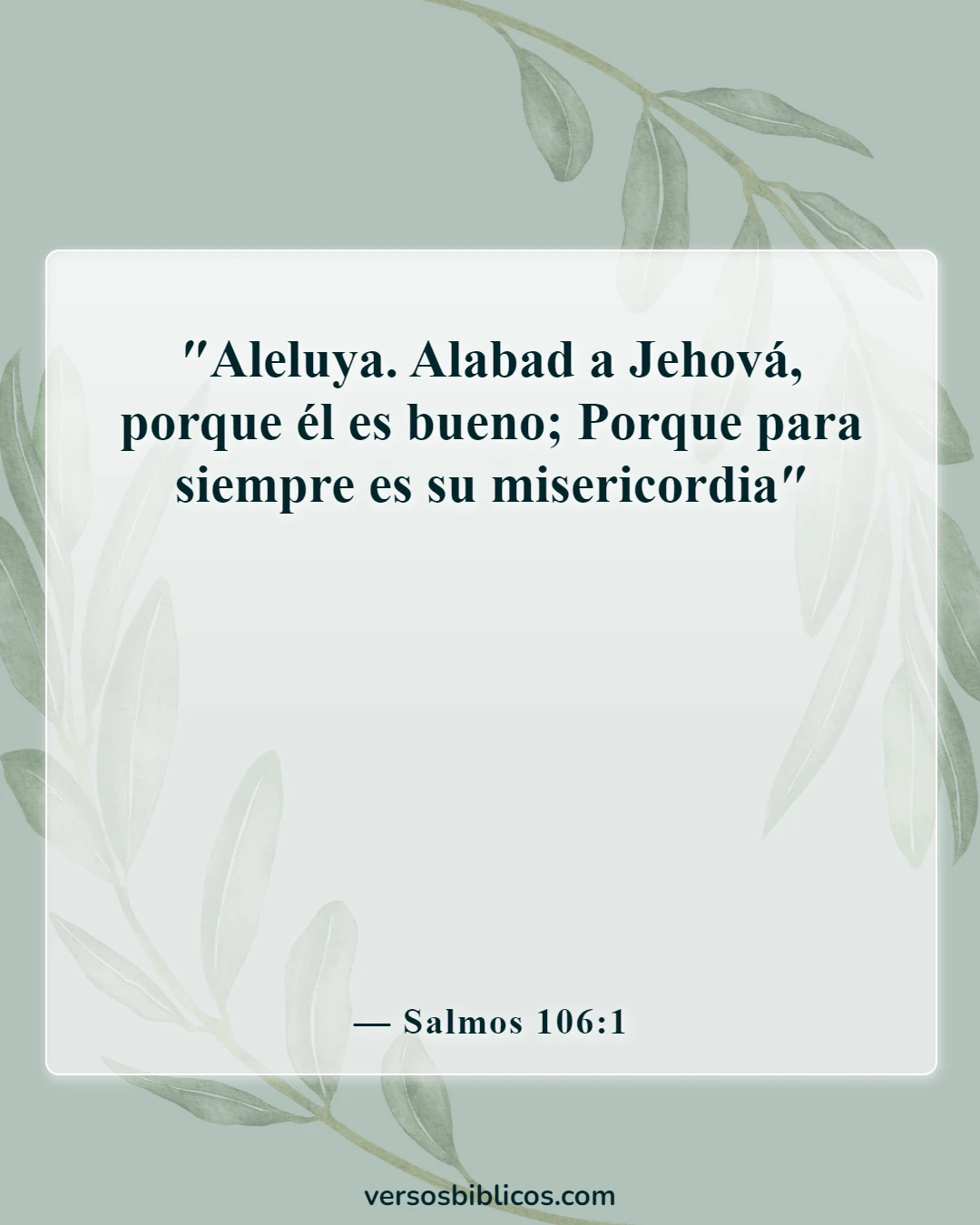 Versículos de la Biblia sobre cada situación (Salmos 106:1)