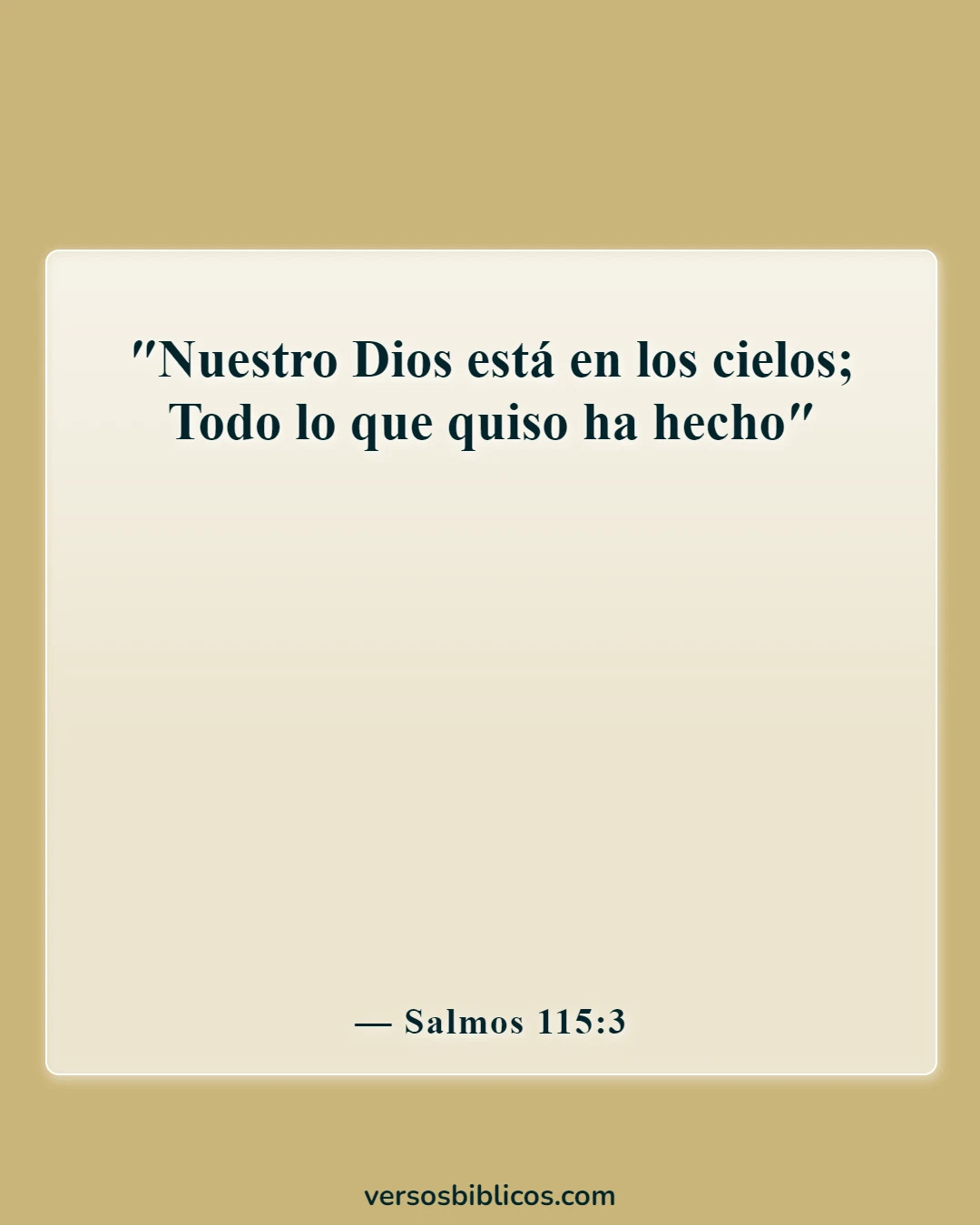 Versículos de la Biblia sobre Dios puede hacer cualquier cosa (Salmos 115:3)