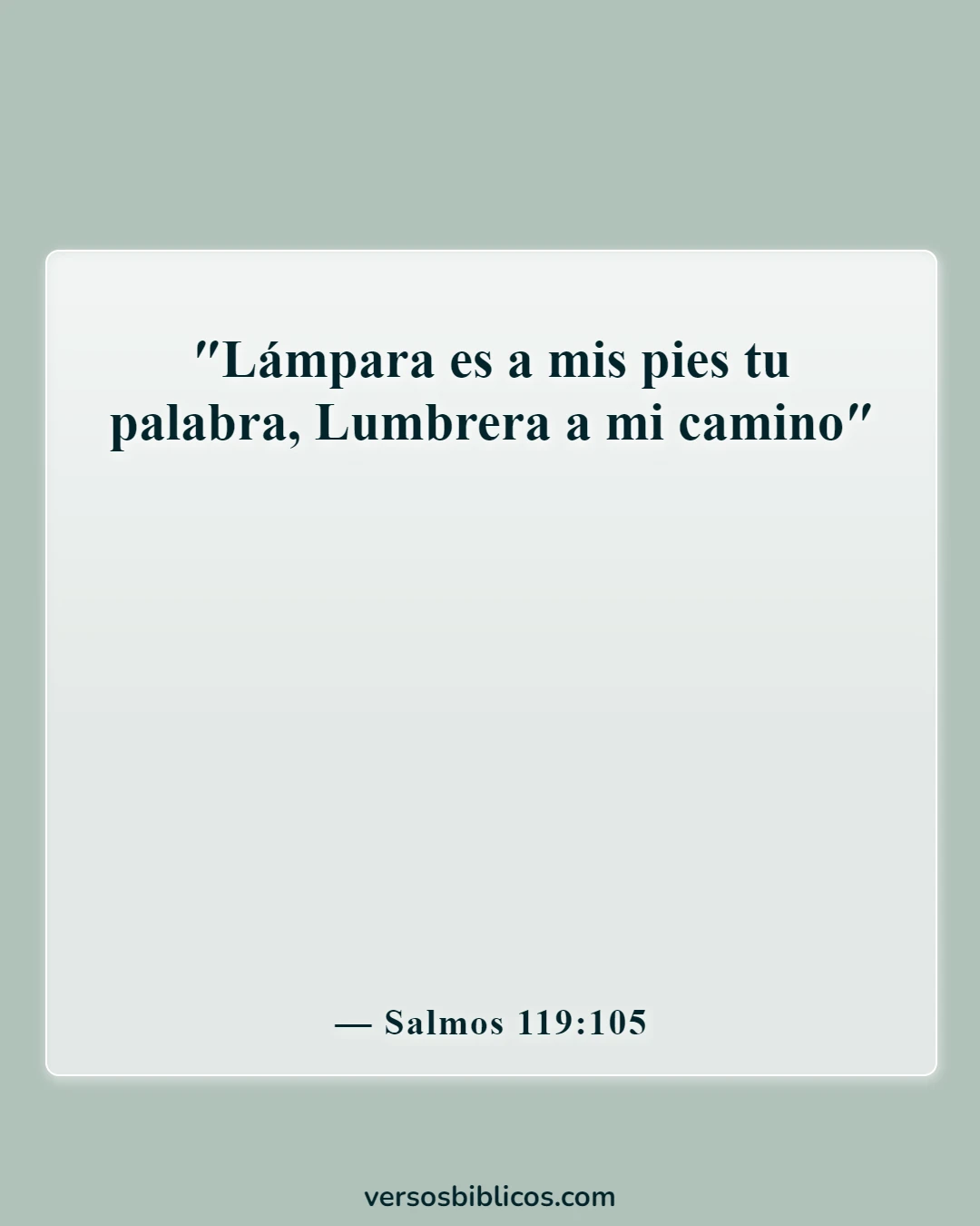 Versículos de la Biblia sobre orientación en la toma de decisiones (Salmos 119:105)