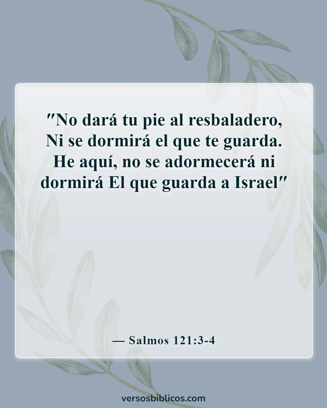 Versículos de la Biblia sobre despertar (Salmos 121:3-4)