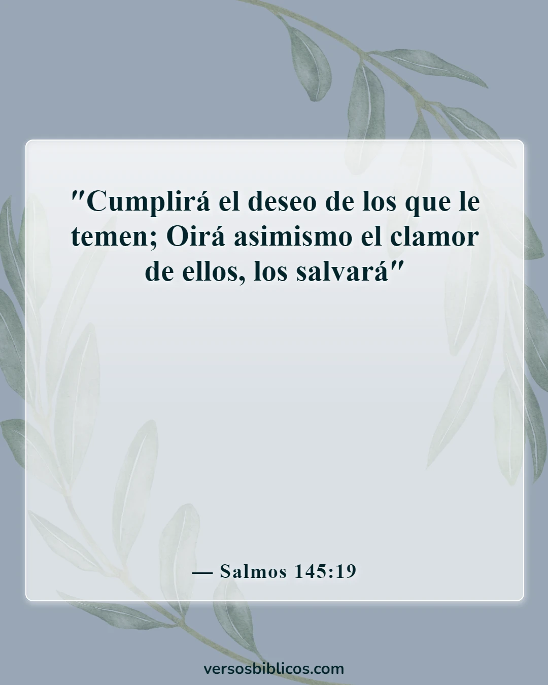 Versículos de la Biblia sobre una mujer que teme al Señor (Salmos 145:19)
