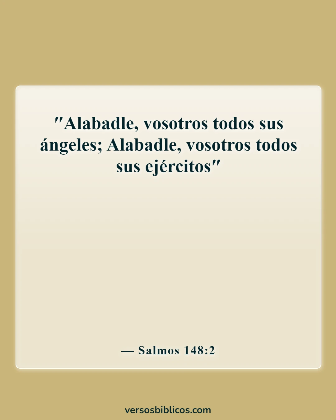 Versículos de la Biblia sobre los ángeles se regocijan en el cielo (Salmos 148:2)