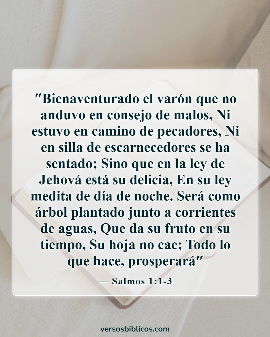 Versículos de la Biblia sobre la protección en el trabajo (Salmos 1:1-3)