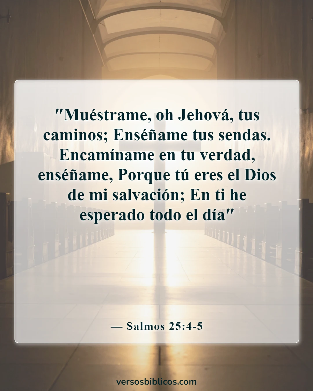 Versículos de la Biblia sobre orientación en la toma de decisiones (Salmos 25:4-5)