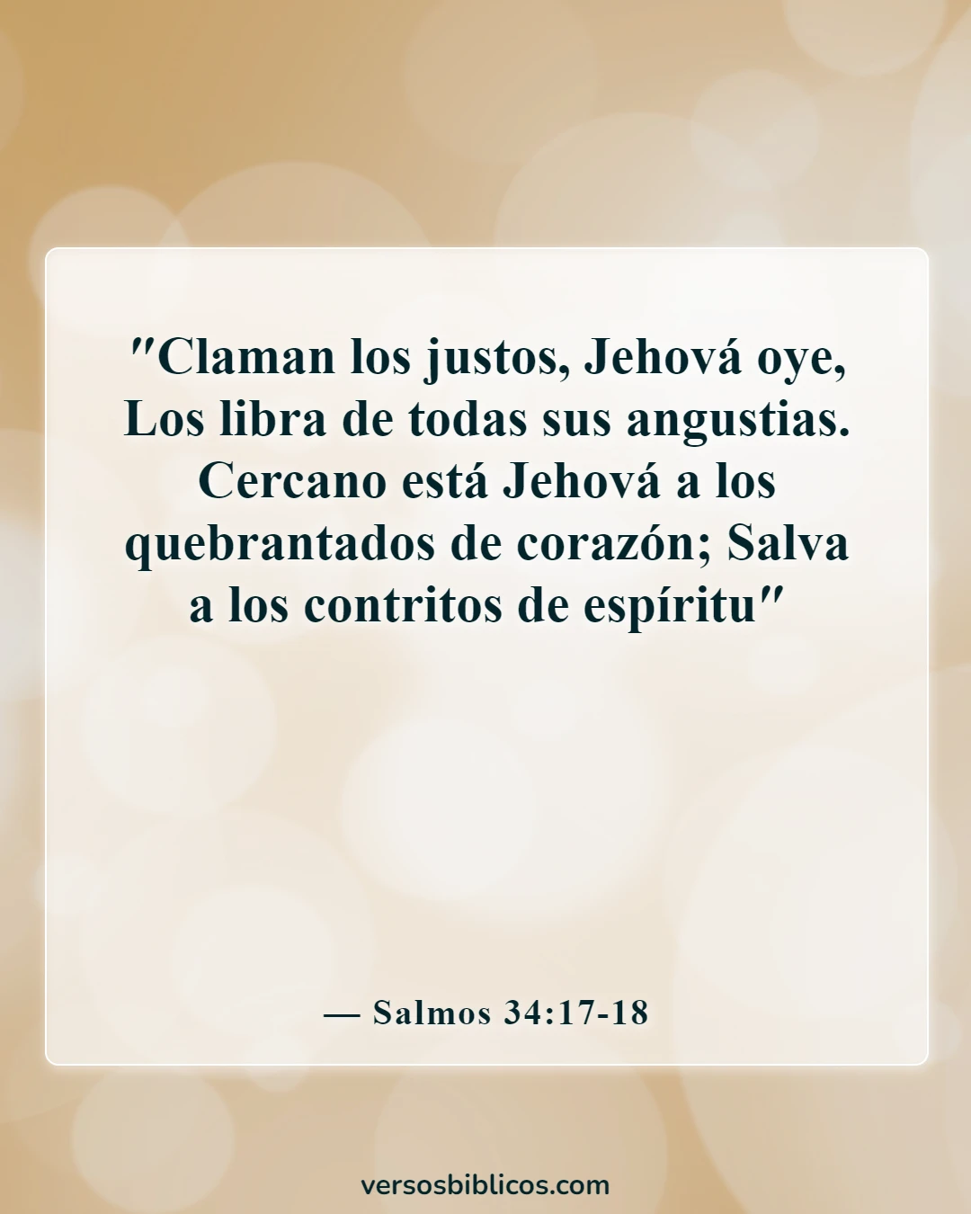 Versículos de la Biblia sobre el embarazo inesperado (Salmos 34:17-18)