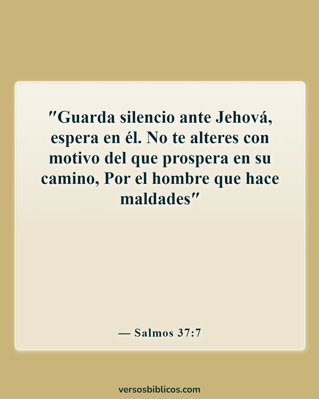 Versículos de la Biblia sobre la paciencia en las relaciones (Salmos 37:7)