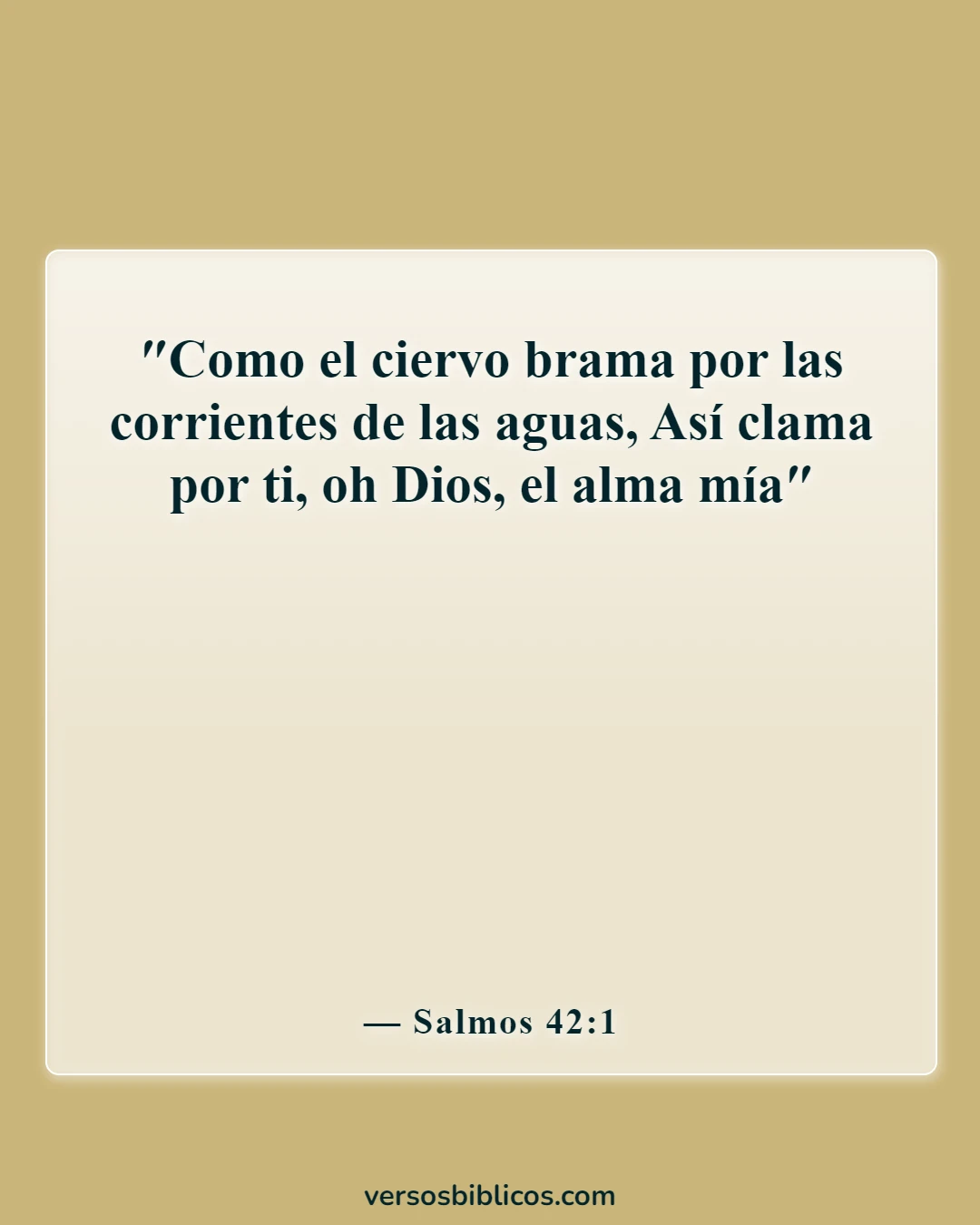 Versículos de la Biblia sobre el alma (Salmos 42:1)