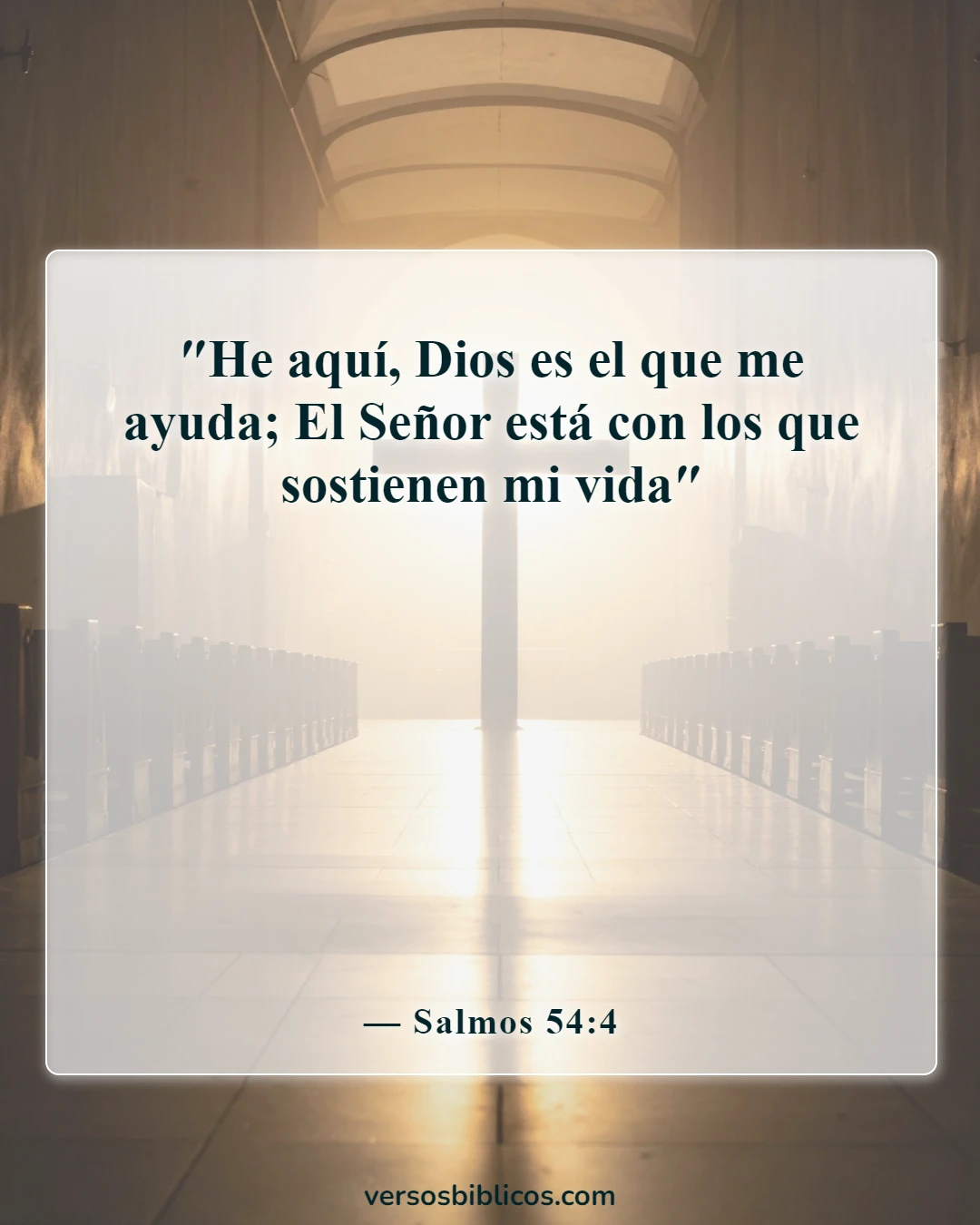 Versículos de la Biblia sobre El Señor es mi ayuda (Salmos 54:4)