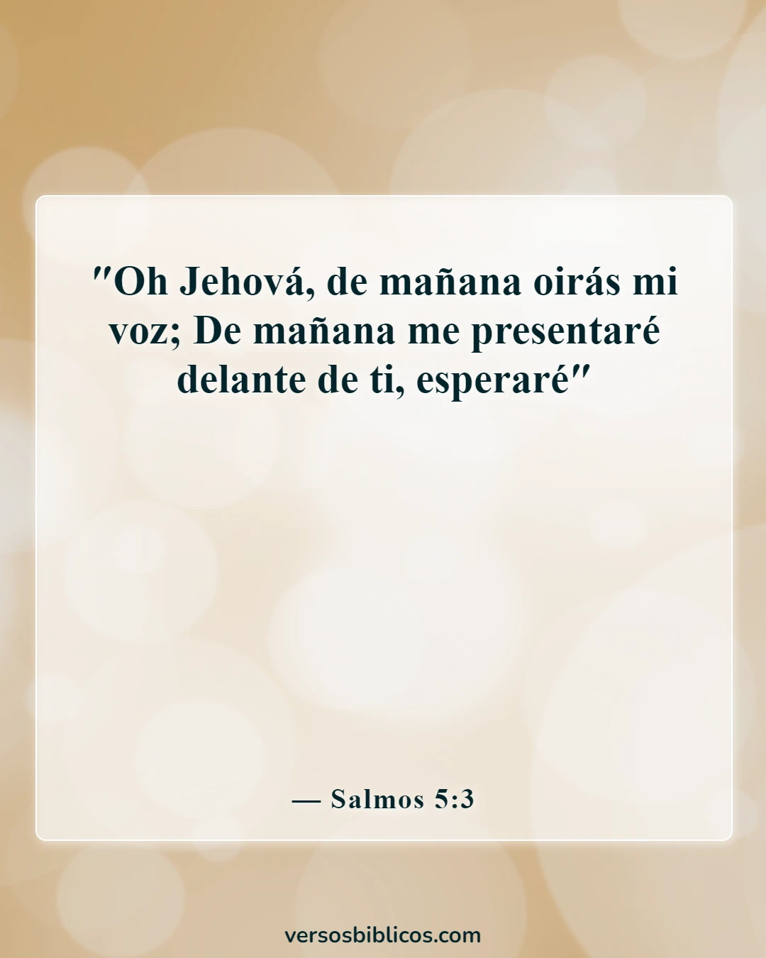 Versículos de la Biblia sobre pelear tus batallas con oración de rodillas (Salmos 5:3)