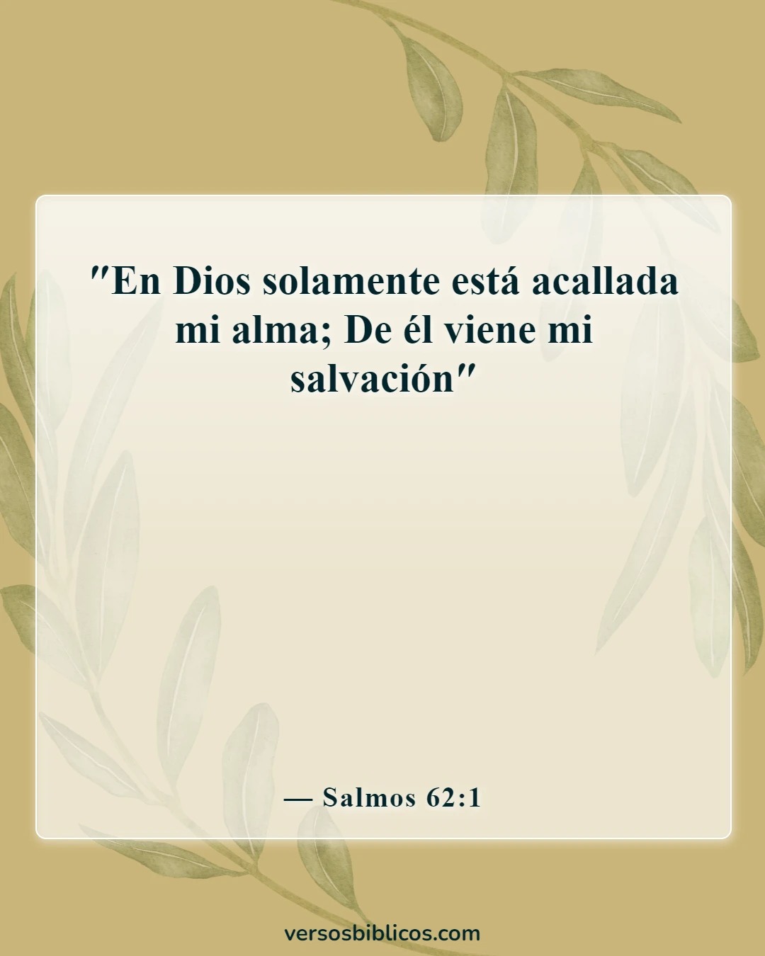 Versículos de la Biblia sobre el alma (Salmos 62:1)