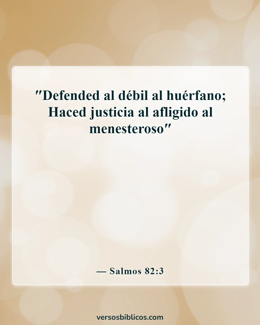 Versículos de la Biblia sobre contraatacar (Salmos 82:3)