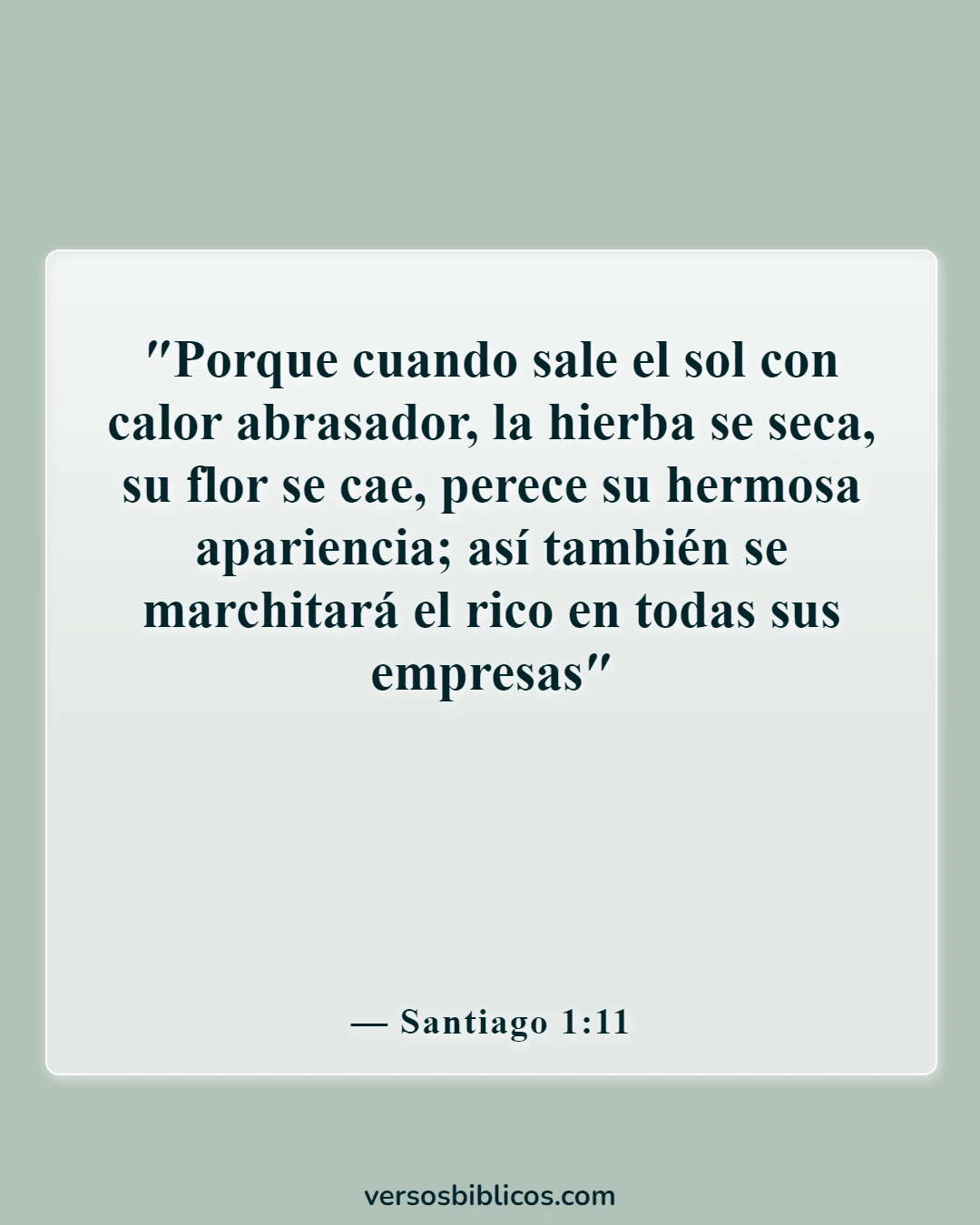Versículos de la Biblia sobre la belleza de la naturaleza (Santiago 1:11)