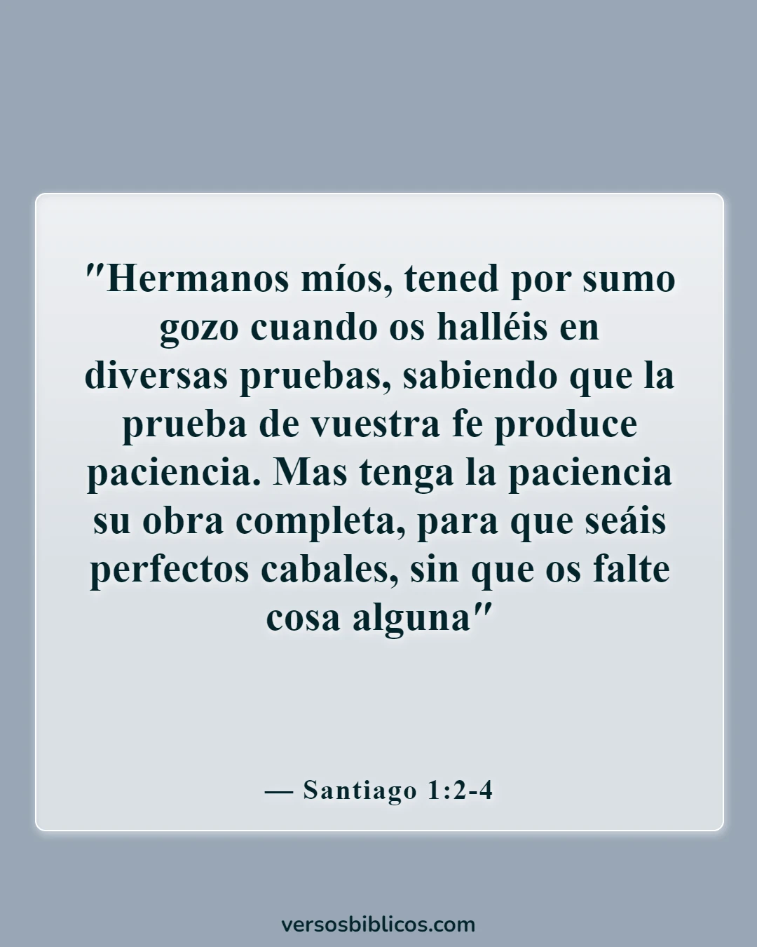 Versículos de la Biblia sobre víctimas de accidentes automovilísticos (Santiago 1:2-4)