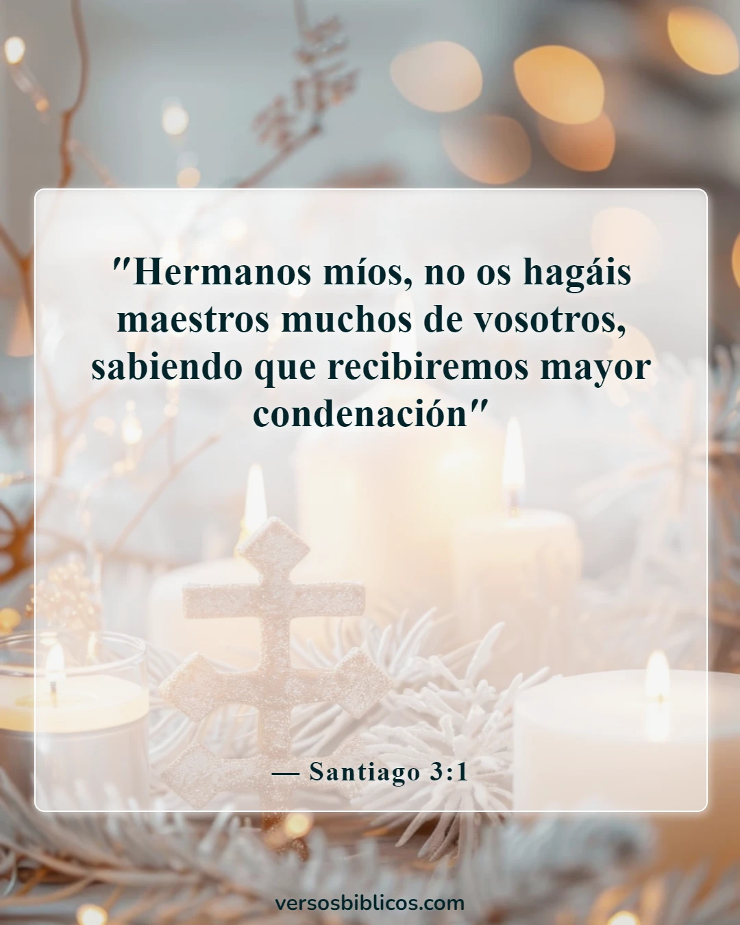Versículos de la Biblia sobre el liderazgo en la iglesia (Santiago 3:1)