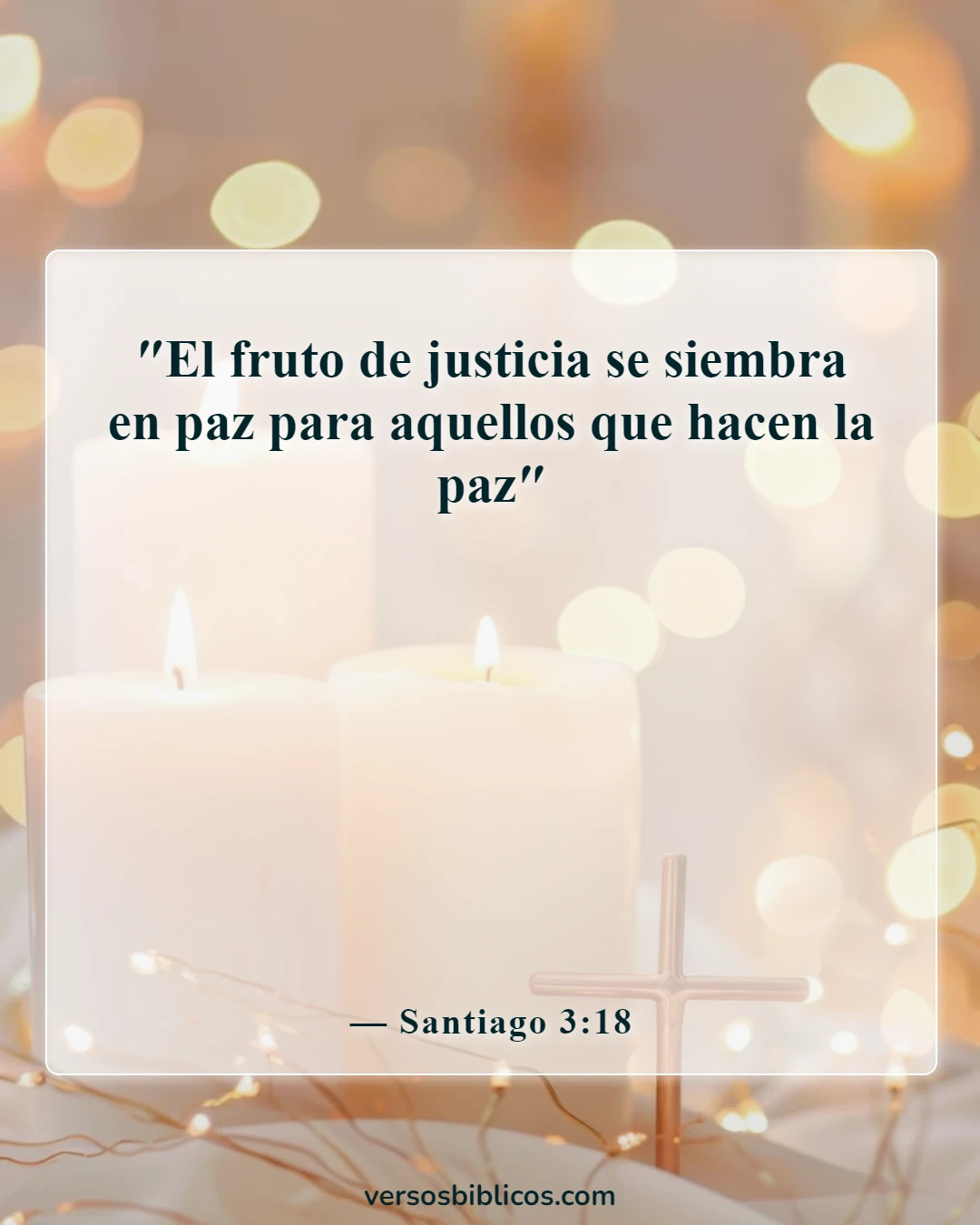 Versículos de la Biblia sobre el entrenamiento en justicia (Santiago 3:18)