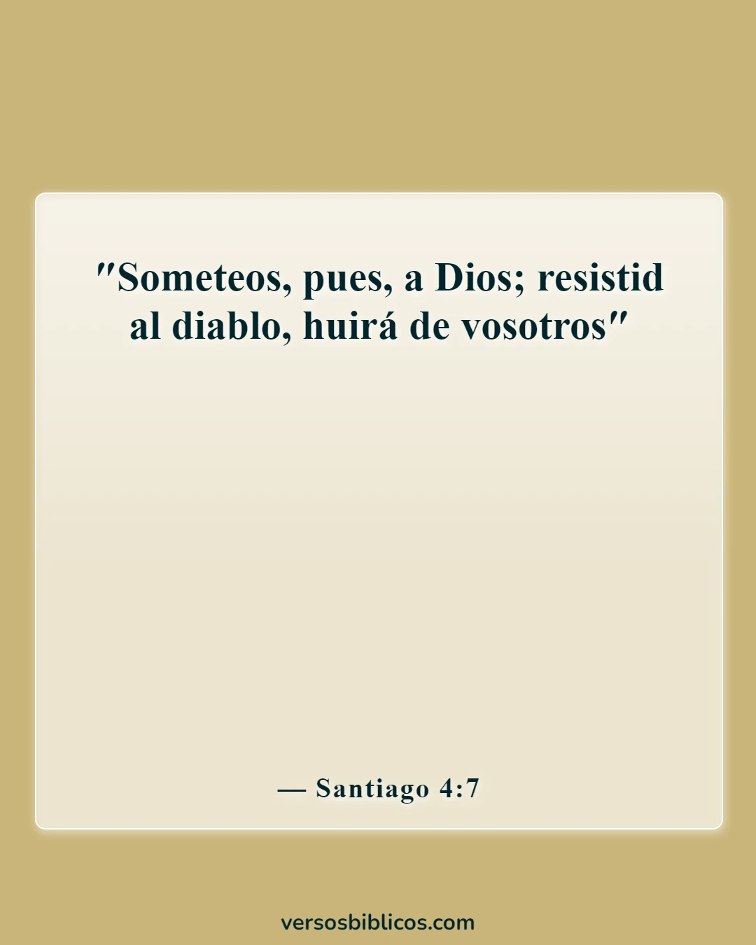 Versículos de la Biblia sobre cometer adulterio y lujuria en el corazón (Santiago 4:7)