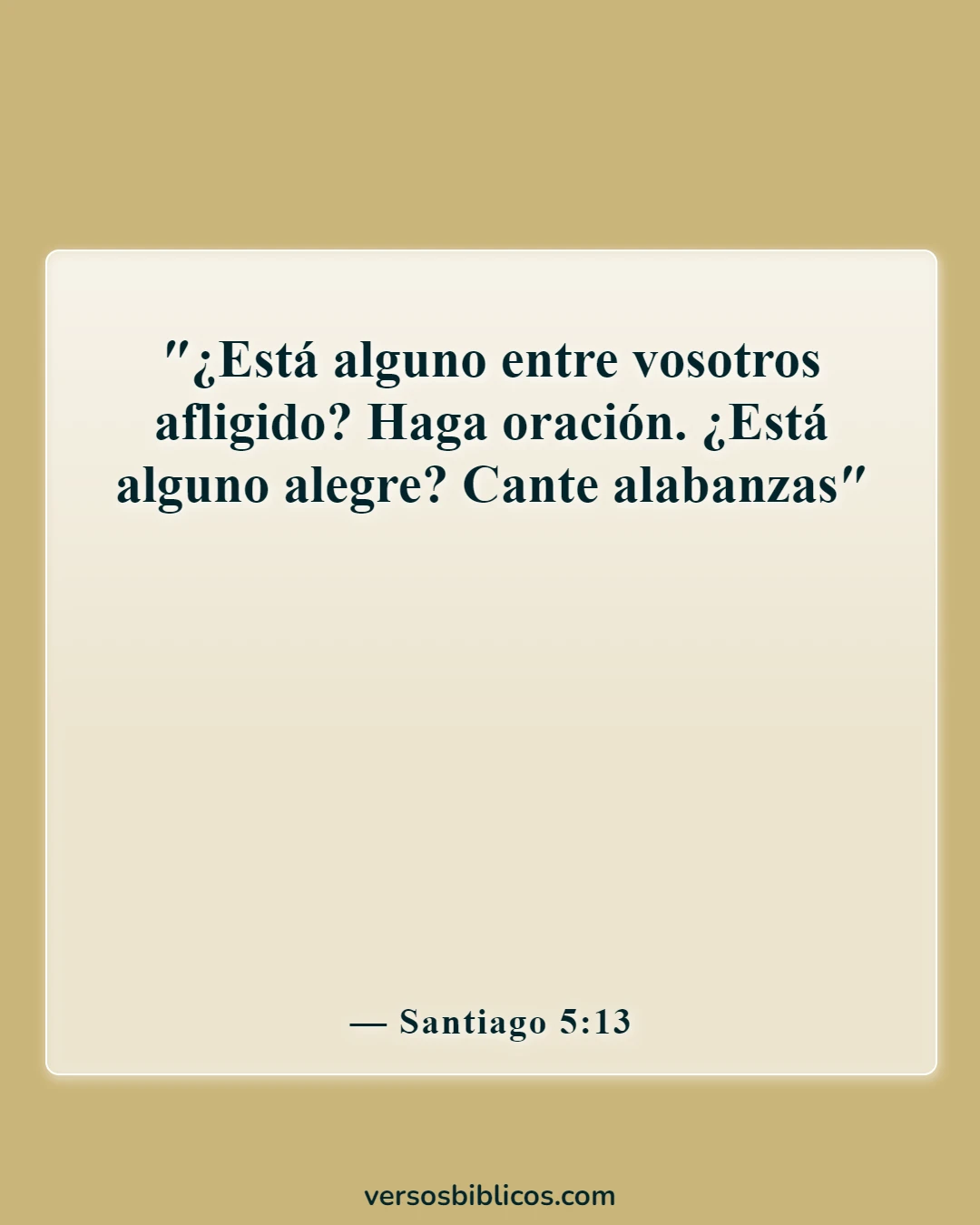 Versículos de la Biblia sobre la victoria sobre la depresión (Santiago 5:13)