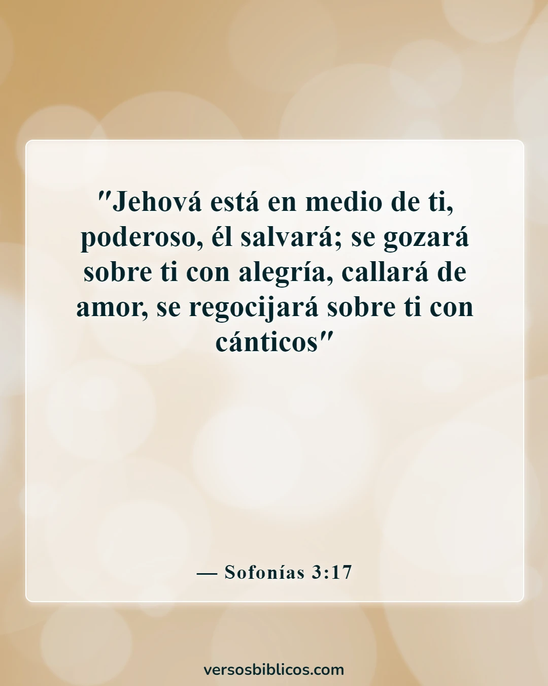 Versículos de la Biblia sobre sentirse inútil (Sofonías 3:17)