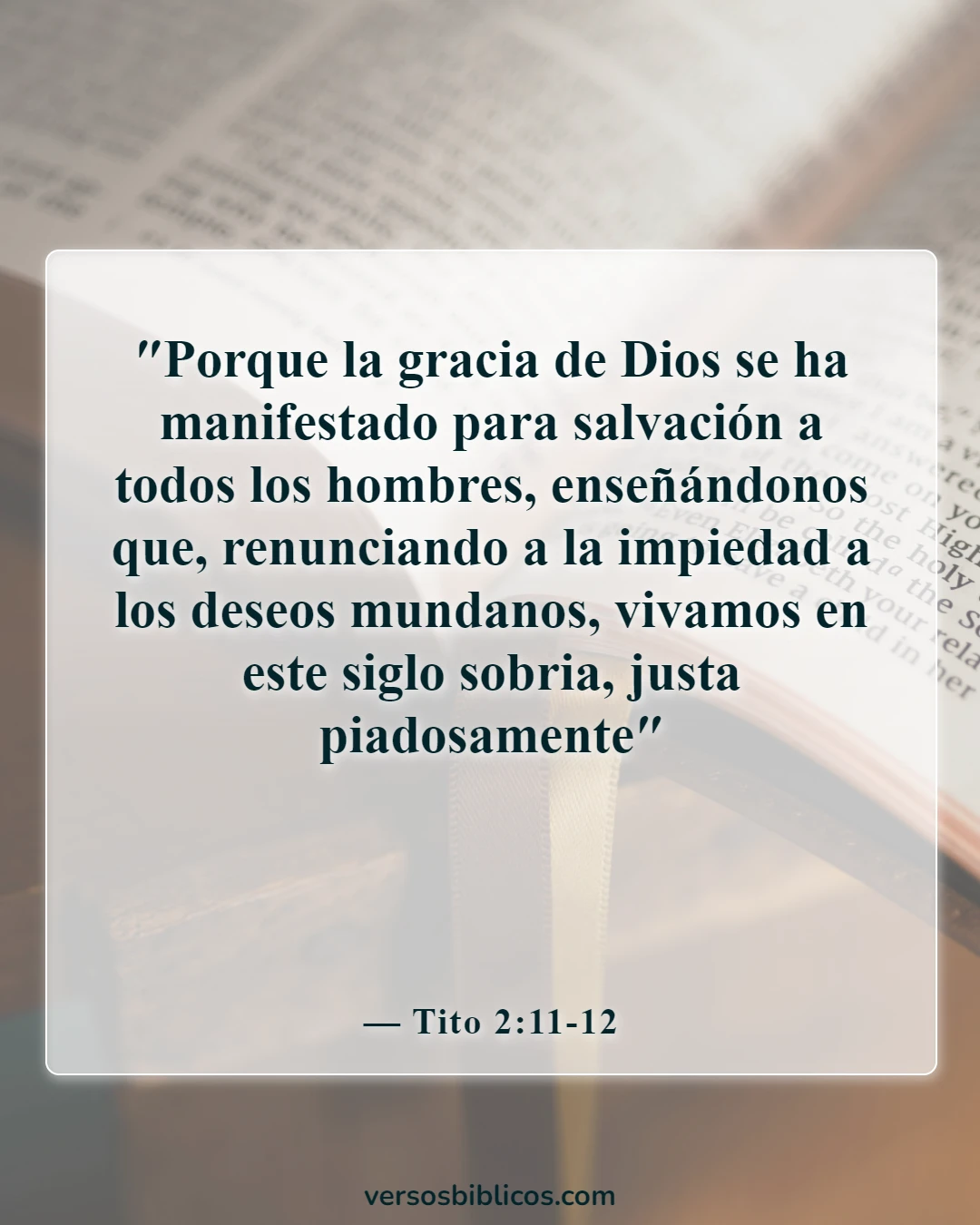 Versículos de la Biblia sobre el castigo en el infierno (Tito 2:11-12)