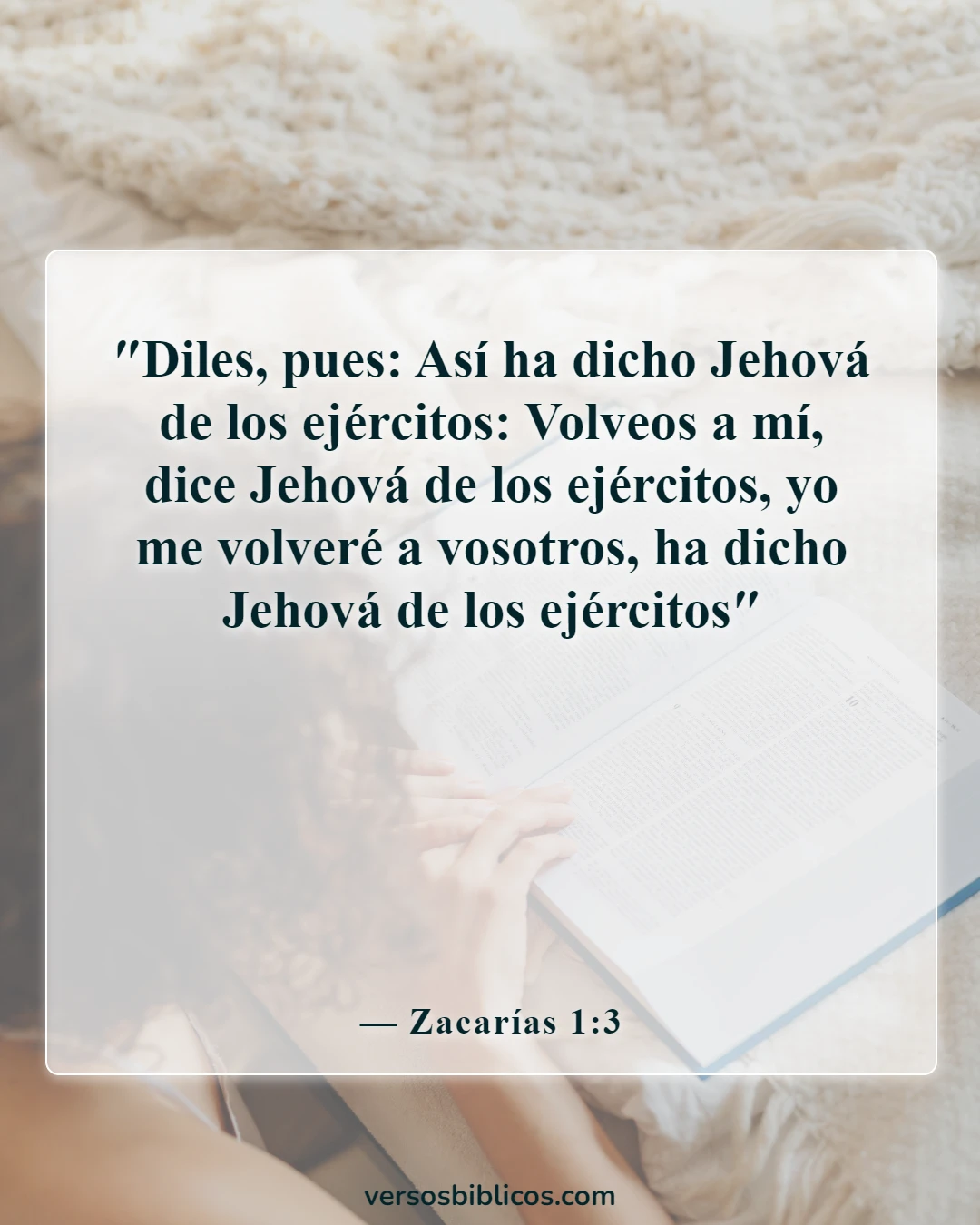 Versículos de la Biblia sobre Dios que perdona el adulterio (Zacarías 1:3)