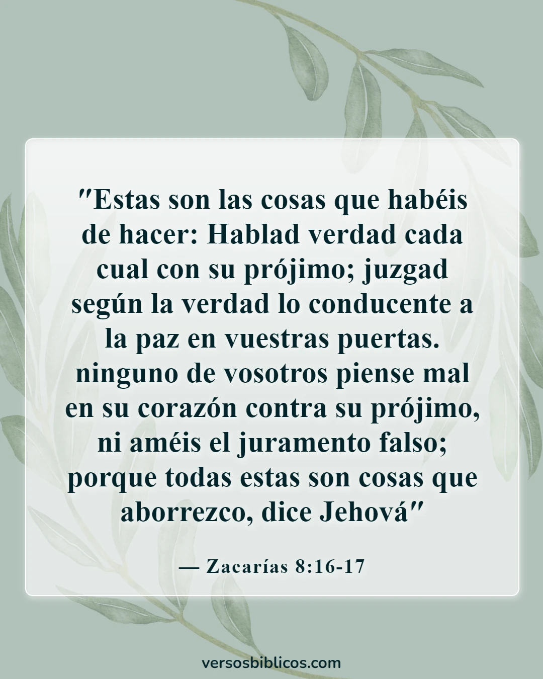 Versículos de la Biblia sobre las trampas en los negocios (Zacarías 8:16-17)